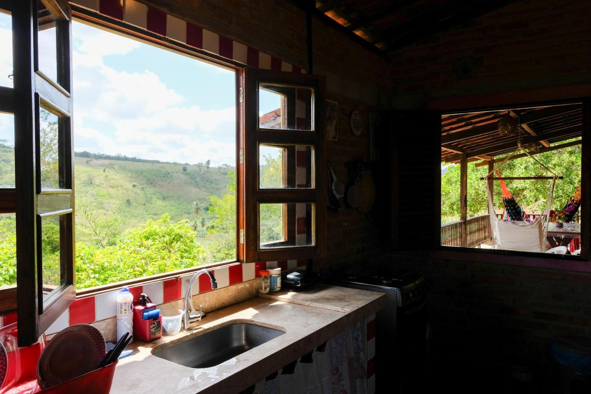 Chale Com Vista Privilegiada Pilões de Dentro Exteriör bild